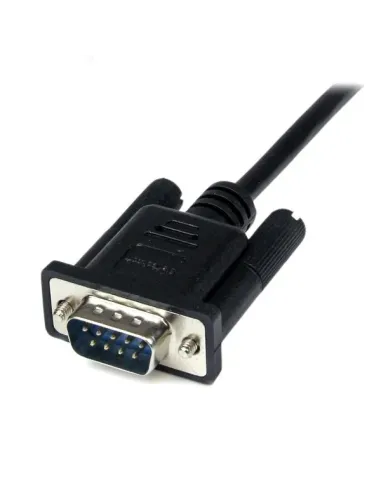 StarTech.com Cable 1m Módem Nulo Null Serie Serial DB9 Hembra a Macho - Negro