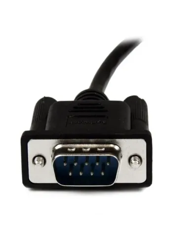 StarTech.com Cable 1m Módem Nulo Null Serie Serial DB9 Hembra a Macho - Negro