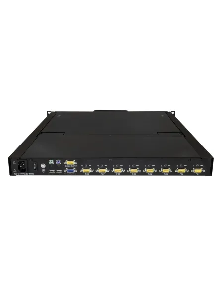 StarTech.com Consola KVM de 8 puertos para Montaje en Rack - Teclado QWERTY - con Cables de 1,8m - Conmutador KVM con Monitor