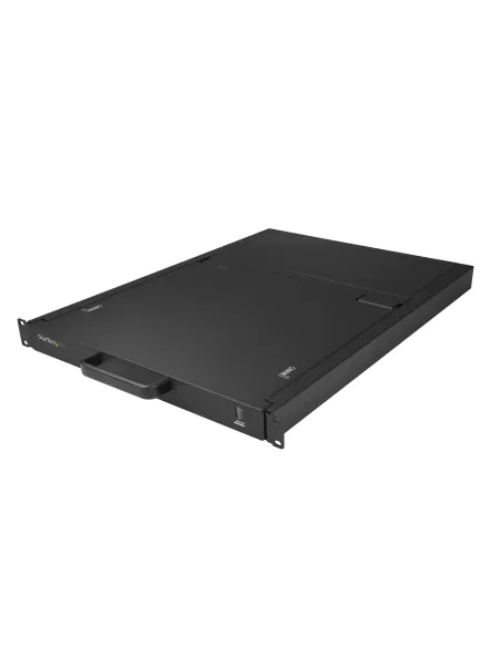 StarTech.com Consola KVM de 8 puertos para Montaje en Rack - Teclado QWERTY - con Cables de 1,8m - Conmutador KVM con Monitor