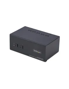 StarTech.com Switch KVM de 2 Puertos DisplayPort HDMI - Conmutador KVM de Dos Monitores - Hub Ladrón USB 2 Puertos 5Gbps - 2
