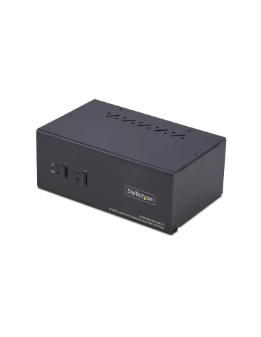 StarTech.com Switch KVM de 2 Puertos DisplayPort HDMI - Conmutador KVM de Dos Monitores - Hub Ladrón USB 2 Puertos 5Gbps - 2