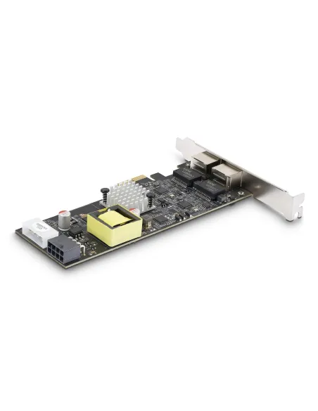 StarTech.com Tarjeta de Red Ethernet PCIe de 2 Puertos PoE de 2,5Gb - Tarjeta de Red NBASE-T - Adaptador LAN PCI Express -
