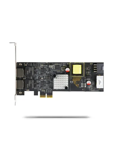 StarTech.com Tarjeta de Red Ethernet PCIe de 2 Puertos PoE de 2,5Gb - Tarjeta de Red NBASE-T - Adaptador LAN PCI Express -