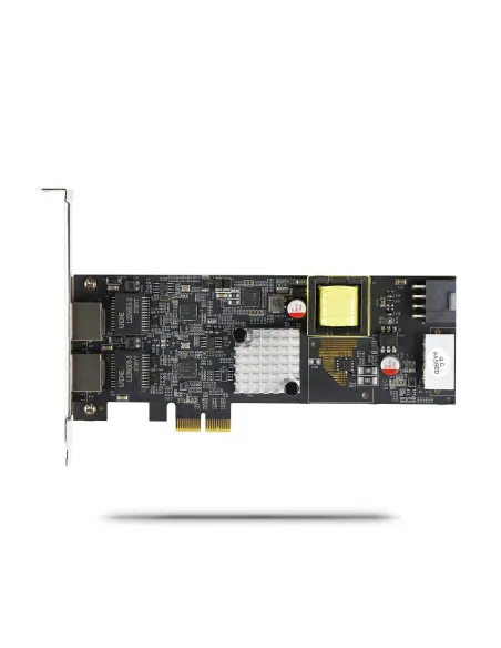 StarTech.com Tarjeta de Red Ethernet PCIe de 2 Puertos PoE de 2,5Gb - Tarjeta de Red NBASE-T - Adaptador LAN PCI Express -