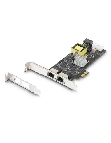 StarTech.com Tarjeta de Red Ethernet PCIe de 2 Puertos PoE de 2,5Gb - Tarjeta de Red NBASE-T - Adaptador LAN PCI Express -