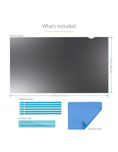 StarTech.com Filtro de Privacidad de Ordenador para Monitor de 21.5 Pulgadas - Protector de Seguridad para Pantalla - para