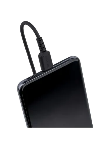 StarTech.com Cable de 1m de Carga USB A a USB C, Cable USB Tipo C Rizado de Carga Rápida y Servicio Pesado, Cable USB 2.0 A a