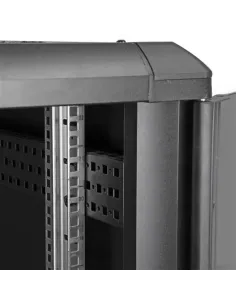 StarTech.com Armario Rack para Servidores 22U 19" 4 Columnas - Rack de Servidores con Cerradura y Seguro - Rack con Ruedas y