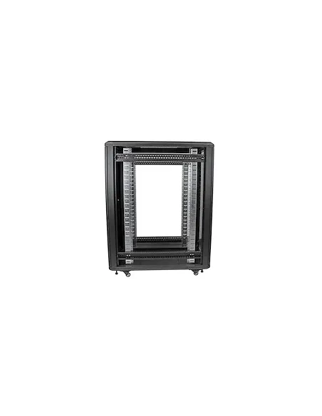 StarTech.com Armario Rack para Servidores 22U 19" 4 Columnas - Rack de Servidores con Cerradura y Seguro - Rack con Ruedas y
