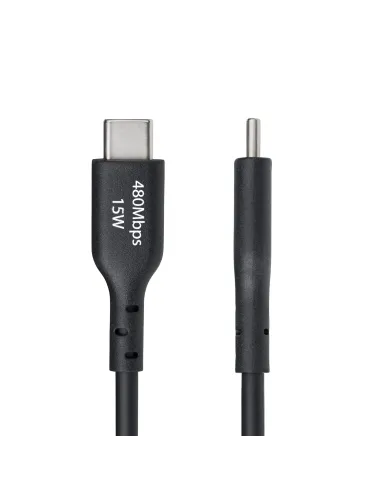 StarTech.com Cable de Carga USB-A a USB-C de 30cm - Cable Cargador USB-A a USB Tipo C - Cable USB 2.0 - 3A - Recubrimiento de