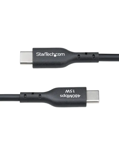 StarTech.com Cable de Carga USB-A a USB-C de 30cm - Cable Cargador USB-A a USB Tipo C - Cable USB 2.0 - 3A - Recubrimiento de