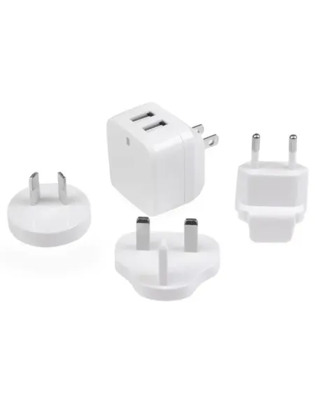StarTech.com Cargador de Pared USB de 2 Puertos para Tablets Smartphones - Cargador Blanco de Alta Potencia para Viajes