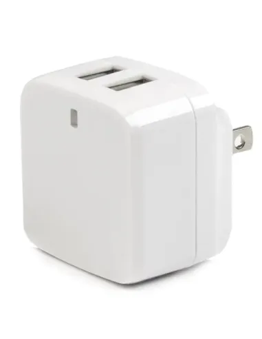 StarTech.com Cargador de Pared USB de 2 Puertos para Tablets Smartphones - Cargador Blanco de Alta Potencia para Viajes