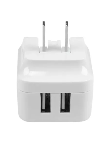 StarTech.com Cargador de Pared USB de 2 Puertos para Tablets Smartphones - Cargador Blanco de Alta Potencia para Viajes