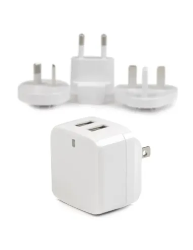 StarTech.com Cargador de Pared USB de 2 Puertos para Tablets Smartphones - Cargador Blanco de Alta Potencia para Viajes