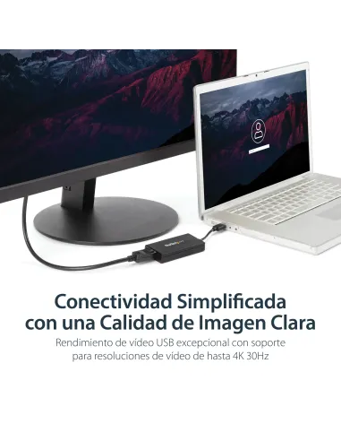 StarTech.com Adaptador USB 3.0 a DisplayPort 4K Ultra HD - Certificado por DisplayLink - Convertidor de Vídeo con Tarjeta