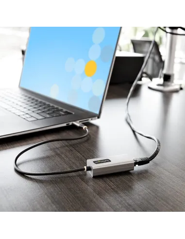StarTech.com Adaptador USB-C a Ethernet - Adaptador USB 3.0 de Red Ethernet Gigabit 10 100 1000 Mbps - Adaptador USB Tipo C a