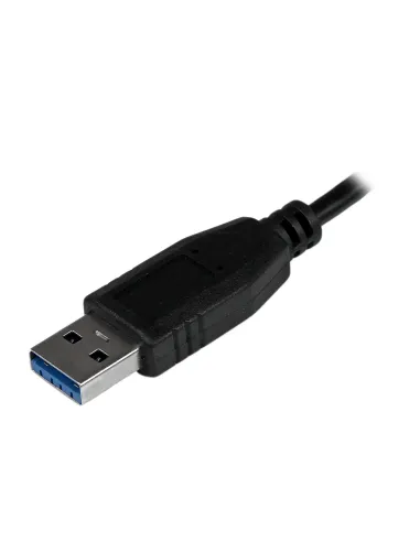 StarTech.com Adaptador Concentrador Hub Ladrón USB 3.0 (5Gbps) Super Speed para Portátil de 4 Puertos Salidas - Negro