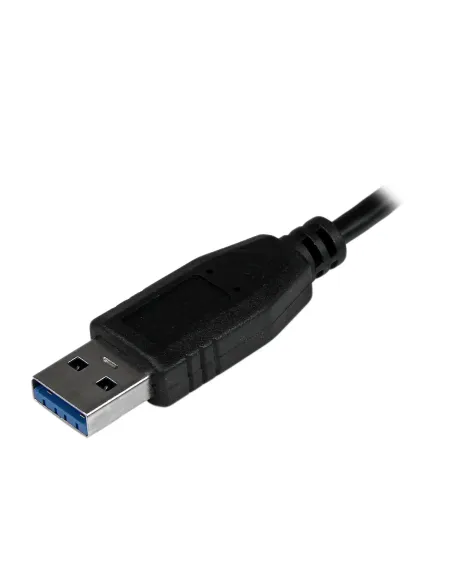 StarTech.com Adaptador Concentrador Hub Ladrón USB 3.0 (5Gbps) Super Speed para Portátil de 4 Puertos Salidas - Negro
