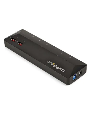 StarTech.com Concentrador USB 3.0 de 7 Puertos - 5Gbps - Ladrón con Puertos de Carga y Sincronización - Hub con 2 Puertos de