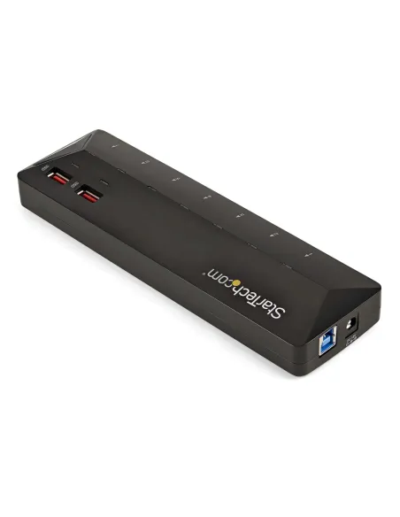 StarTech.com Concentrador USB 3.0 de 7 Puertos - 5Gbps - Ladrón con Puertos de Carga y Sincronización - Hub con 2 Puertos de