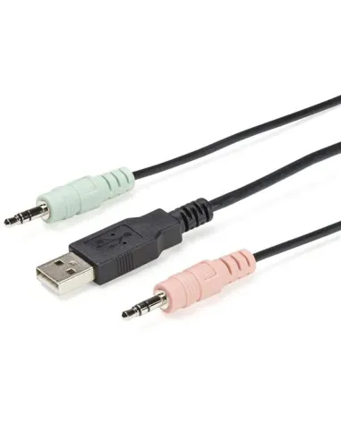 StarTech.com Switch Conmutador KVM de 2 Puertos DisplayPort 4K60Hz con Cables Incorporados