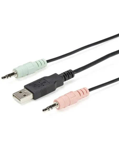 StarTech.com Switch Conmutador KVM de 2 Puertos DisplayPort 4K60Hz con Cables Incorporados