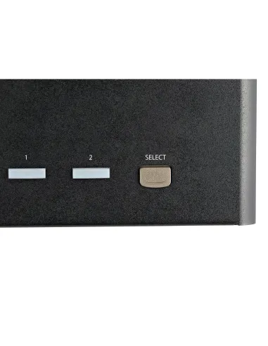 StarTech.com Switch Conmutador KVM de 2 Puertos DisplayPort 1.2 para 4 Monitores - DP HDR UHD 4K de 60Hz - Hub Ladrón de 2
