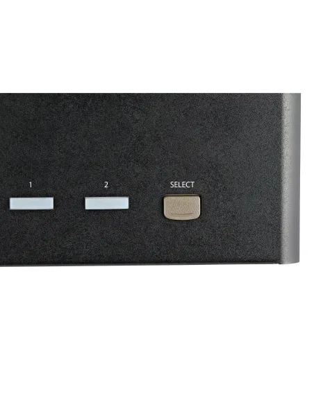 StarTech.com Switch Conmutador KVM de 2 Puertos DisplayPort 1.2 para 4 Monitores - DP HDR UHD 4K de 60Hz - Hub Ladrón de 2