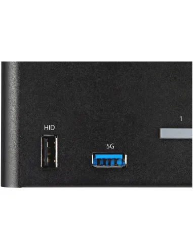 StarTech.com Switch Conmutador KVM de 2 Puertos DisplayPort 1.2 para 4 Monitores - DP HDR UHD 4K de 60Hz - Hub Ladrón de 2