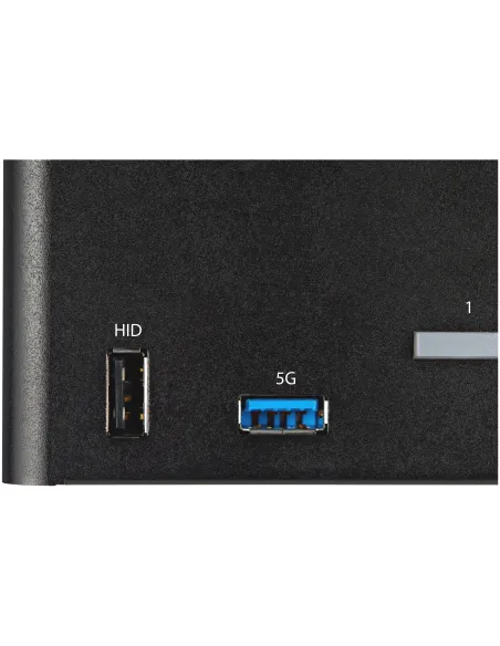 StarTech.com Switch Conmutador KVM de 2 Puertos DisplayPort 1.2 para 4 Monitores - DP HDR UHD 4K de 60Hz - Hub Ladrón de 2
