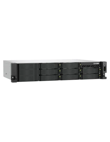 QNAP TS-855EU-8G servidor de almacenamiento NAS Bastidor (2U) Intel Atom® C5125 8 GB DDR4 0 TB QuTS hero Negro