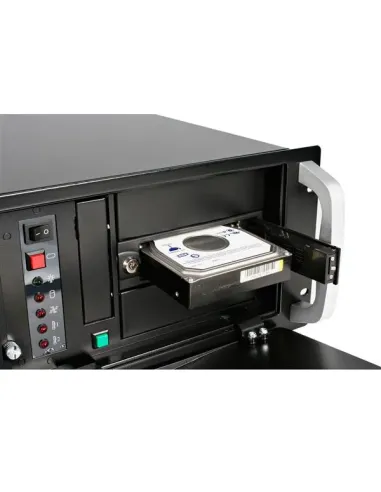 StarTech.com Rack Móvil Aluminio para Disco Duro HDD SATA de 3,5" Pulgadas sin Bandeja Bahía de 5,25"