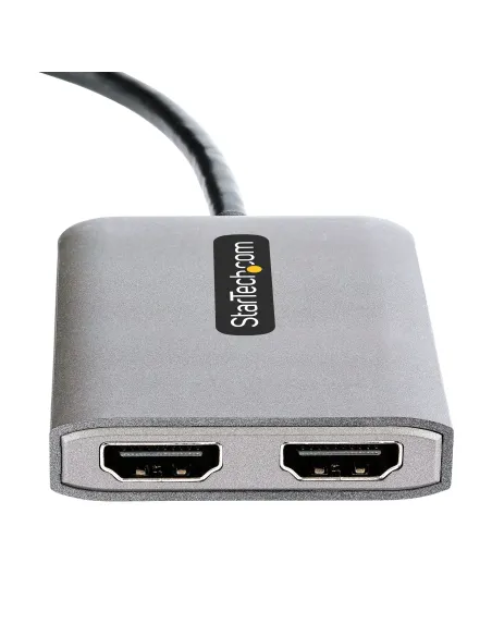StarTech.com Adaptador USB-C a HDMI Doble - Hub MST USB Tipo C - Divisor Extensor de Monitor HDMI 4K 60Hz para Portátil - HDR -