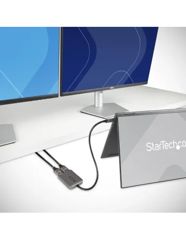 StarTech.com Adaptador USB-C a HDMI Doble - Hub MST USB Tipo C - Divisor Extensor de Monitor HDMI 4K 60Hz para Portátil - HDR -