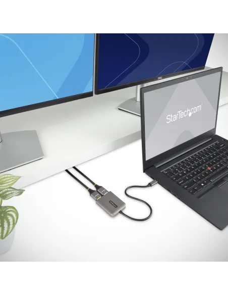 StarTech.com Adaptador USB-C a HDMI Doble - Hub MST USB Tipo C - Divisor Extensor de Monitor HDMI 4K 60Hz para Portátil - HDR -
