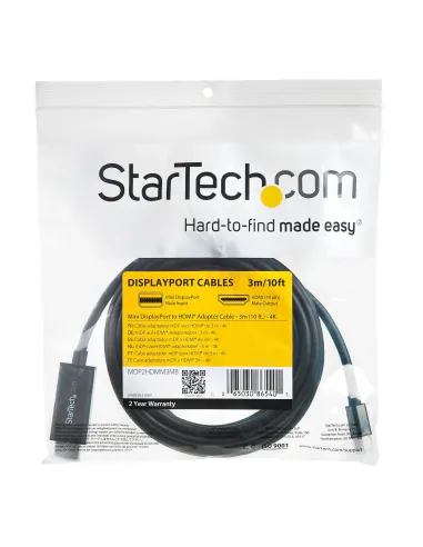 StarTech.com Cable Adaptador Mini DisplayPort a HDMI de 3m - 4K 30Hz