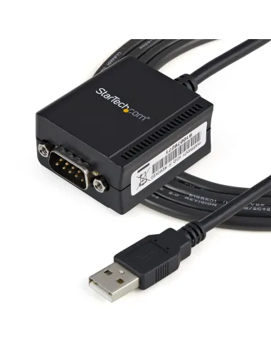 StarTech.com Cable 1,8m USB a Puerto Serie Serial RS232 DB9 con Retención del Puerto de Asignación COM