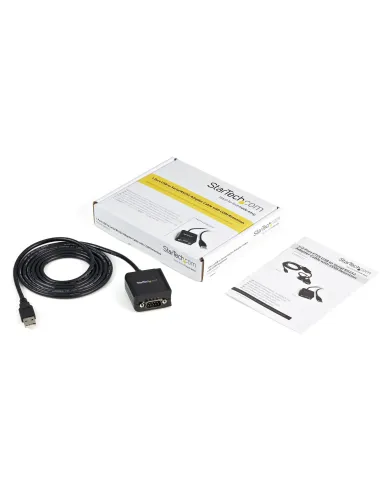 StarTech.com Cable 1,8m USB a Puerto Serie Serial RS232 DB9 con Retención del Puerto de Asignación COM