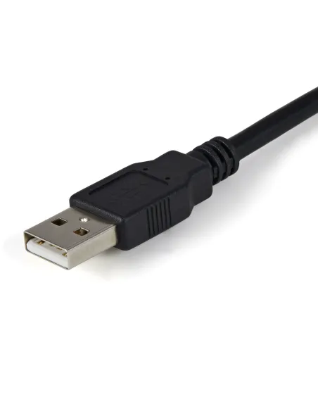 StarTech.com Cable 1,8m USB a 2 Puertos Serie Serial RS232 DB9 Retención del Puerto de Asignación COM