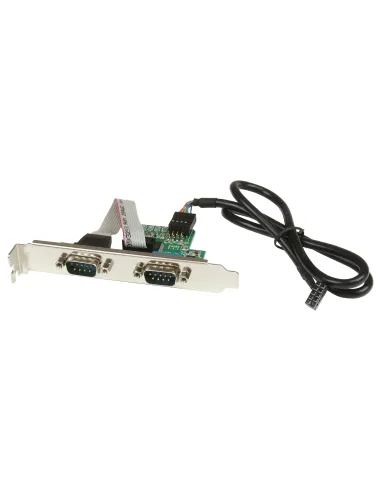StarTech.com Adaptador Bracket de Placa Base Interna USB a 2 Puertos Serie - DB9 RS232
