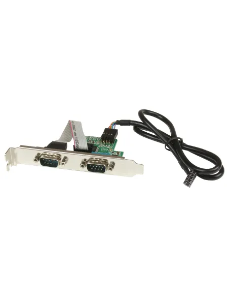 StarTech.com Adaptador Bracket de Placa Base Interna USB a 2 Puertos Serie - DB9 RS232