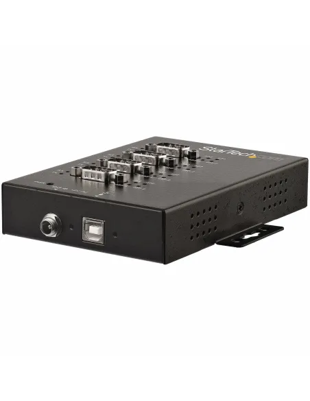 StarTech.com Adaptador Hub Serie RS232 RS485 RS422 a 4 puertos USB - Convertidor Ladrón USB 2.0 a Serial DB9 - IP30 - de