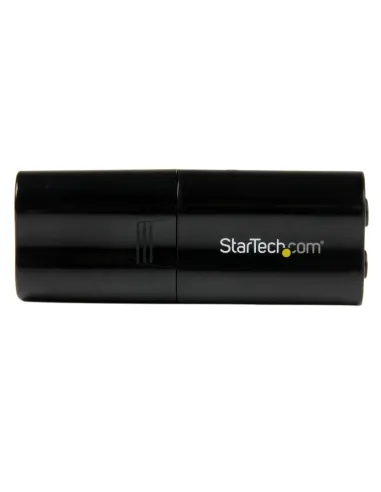 StarTech.com Tarjeta de Sonido Estéreo USB Externa Adaptador Conversor - Negro
