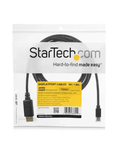 StarTech.com Cable de 3m Mini DisplayPort a DisplayPort 1.2 - Cable Adaptador Mini DisplayPort a DisplayPort 4K x 2K UHD -