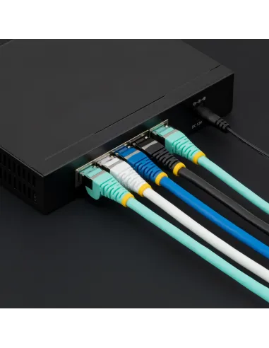StarTech.com Cable de 2m de Red Ethernet CAT6a - Azul - Low Smoke Zero Halogen (LSZH) - 10GbE - 500MHz - PoE++ de 100W -