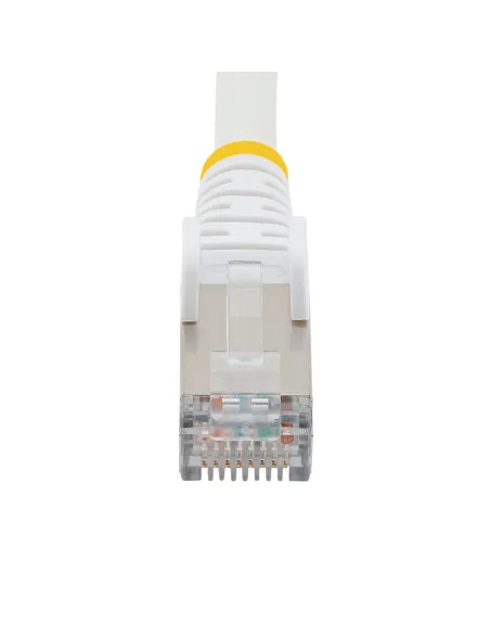 StarTech.com Cable de 1,5m de Red Ethernet CAT6a - Blanco - Low Smoke Zero Halogen (LSZH) - 10GbE - 500MHz - PoE++ de 100W -