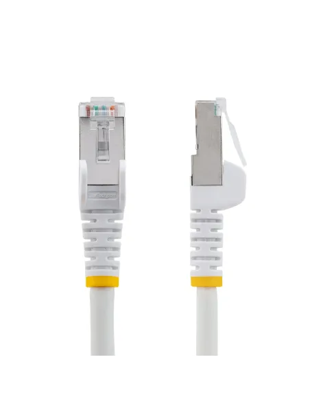 StarTech.com Cable de 3m de Red Ethernet CAT6a - Blanco - Low Smoke Zero Halogen (LSZH) - 10GbE - 500MHz - PoE++ de 100W -