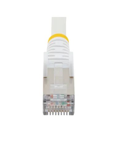 StarTech.com Cable de 3m de Red Ethernet CAT6a - Blanco - Low Smoke Zero Halogen (LSZH) - 10GbE - 500MHz - PoE++ de 100W -